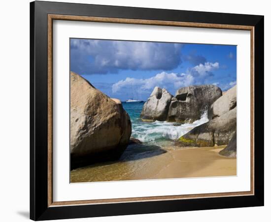 Beach Side at Virgin Gorda, British Virgin Islands, Caribbean-Joe Restuccia III-Framed Photographic Print