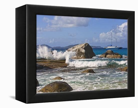 Beach Side at Virgin Gorda, British Virgin Islands, Caribbean-Joe Restuccia III-Framed Premier Image Canvas