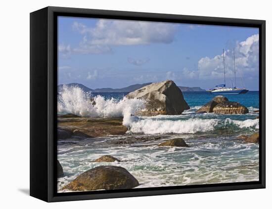 Beach Side at Virgin Gorda, British Virgin Islands, Caribbean-Joe Restuccia III-Framed Premier Image Canvas