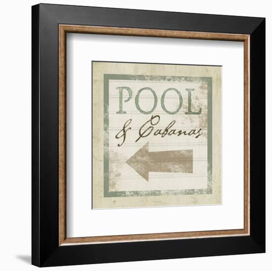 Beach Sign X-null-Framed Art Print