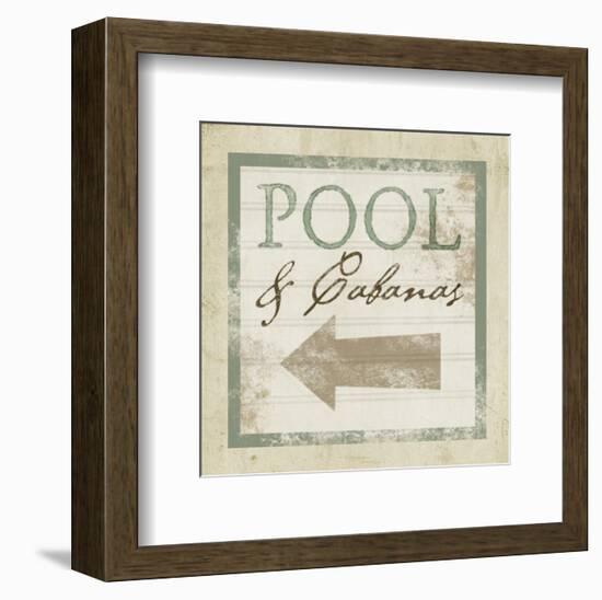 Beach Sign X-null-Framed Art Print