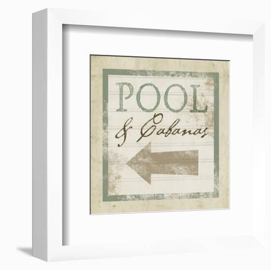 Beach Sign X-null-Framed Art Print