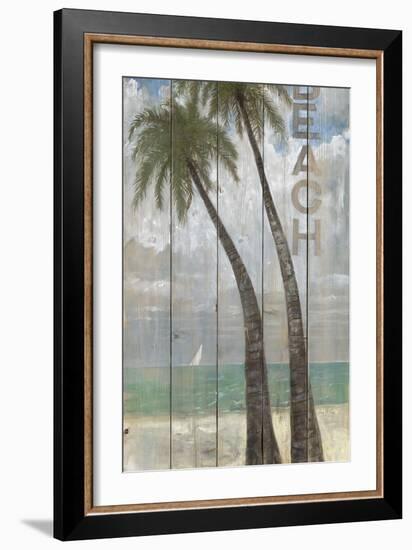 Beach Sign-Arnie Fisk-Framed Art Print