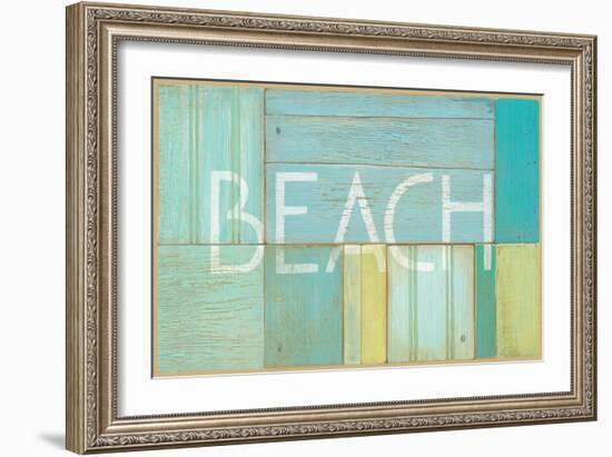 Beach Sign-Z Studio-Framed Art Print