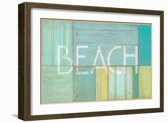 Beach Sign-Z Studio-Framed Art Print