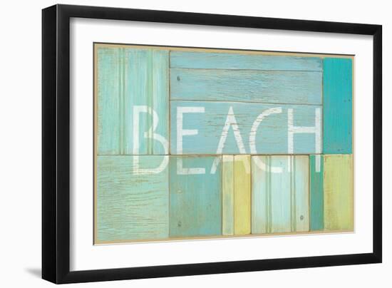 Beach Sign-Z Studio-Framed Art Print