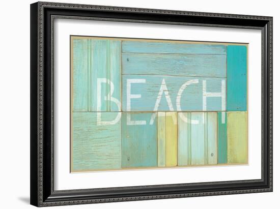 Beach Sign-Z Studio-Framed Art Print