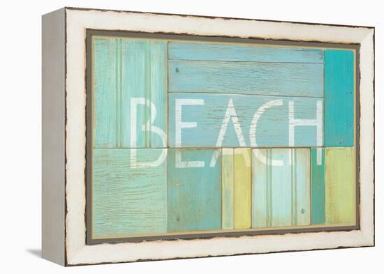 Beach Sign-Z Studio-Framed Stretched Canvas