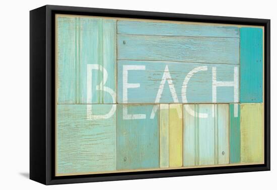 Beach Sign-Z Studio-Framed Stretched Canvas