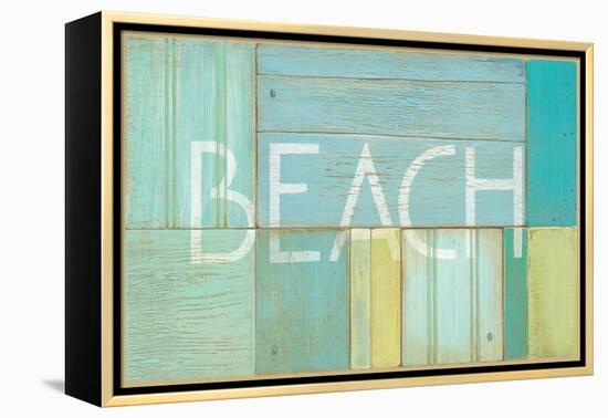 Beach Sign-Z Studio-Framed Stretched Canvas