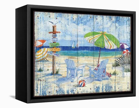 Beach Signs I-Paul Brent-Framed Stretched Canvas