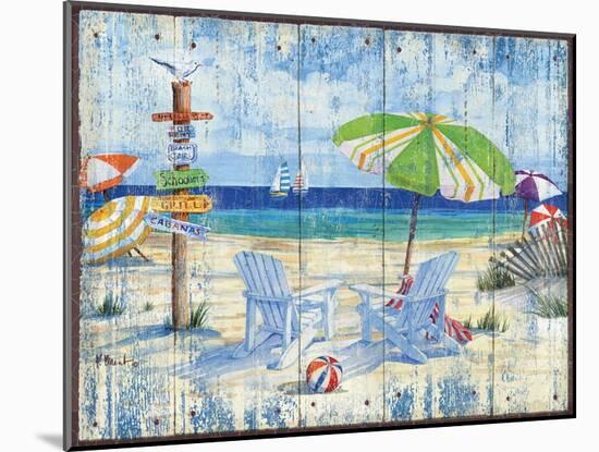 Beach Signs I-Paul Brent-Mounted Art Print