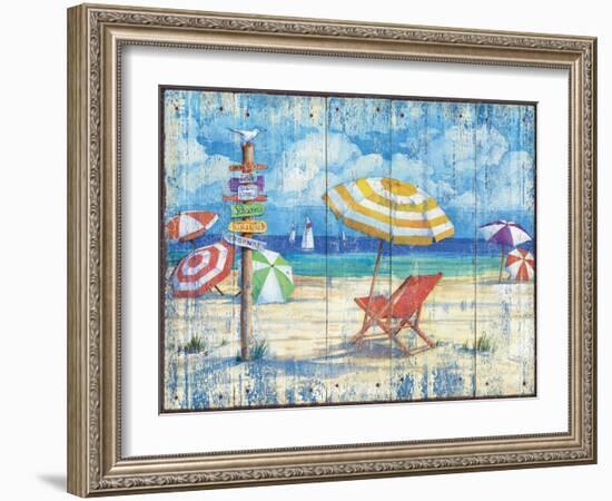 Beach Signs II-Paul Brent-Framed Art Print