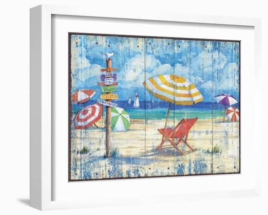 Beach Signs II-Paul Brent-Framed Art Print