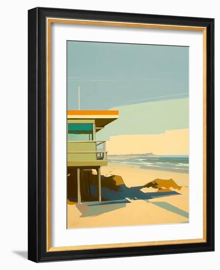 Beach Sky-Walker Noble-Framed Art Print