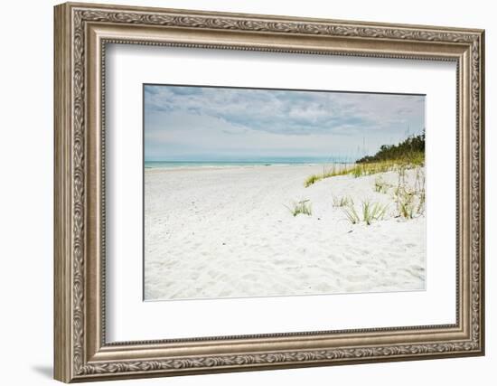 Beach Solitude-Mary Lou Johnson-Framed Photo