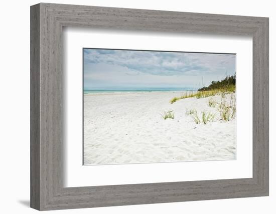 Beach Solitude-Mary Lou Johnson-Framed Photo