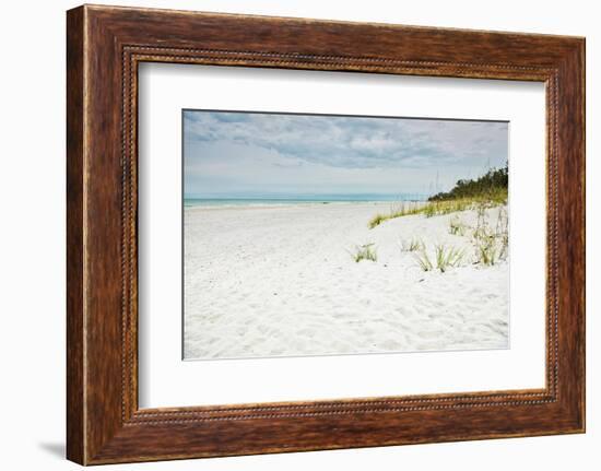 Beach Solitude-Mary Lou Johnson-Framed Photo