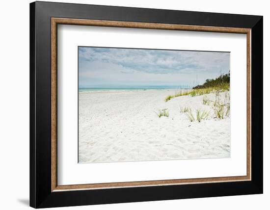 Beach Solitude-Mary Lou Johnson-Framed Photo