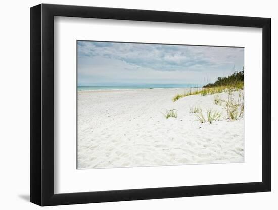 Beach Solitude-Mary Lou Johnson-Framed Photo