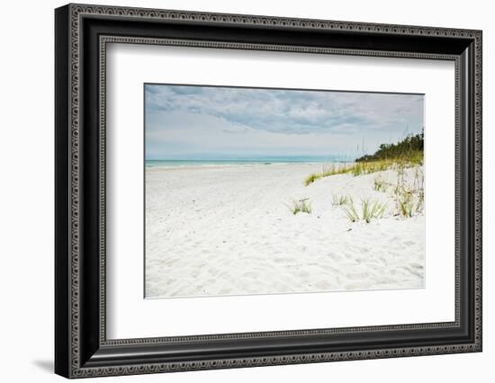 Beach Solitude-Mary Lou Johnson-Framed Photo