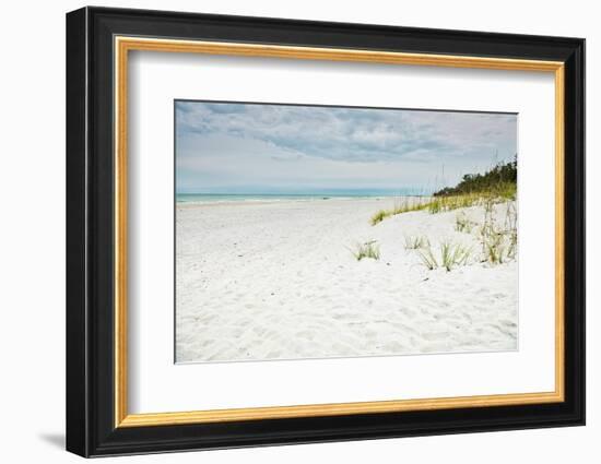 Beach Solitude-Mary Lou Johnson-Framed Photo