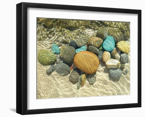 Beach Stones-Mark Goodall-Framed Art Print