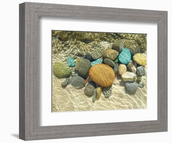 Beach Stones-Mark Goodall-Framed Premium Giclee Print