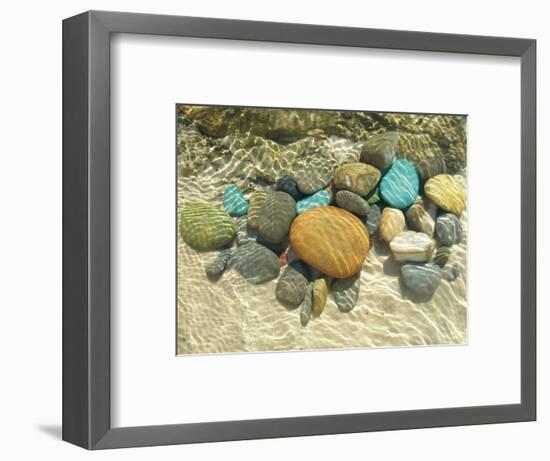 Beach Stones-Mark Goodall-Framed Premium Giclee Print