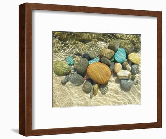 Beach Stones-Mark Goodall-Framed Premium Giclee Print