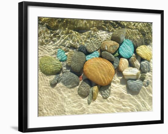 Beach Stones-Mark Goodall-Framed Art Print