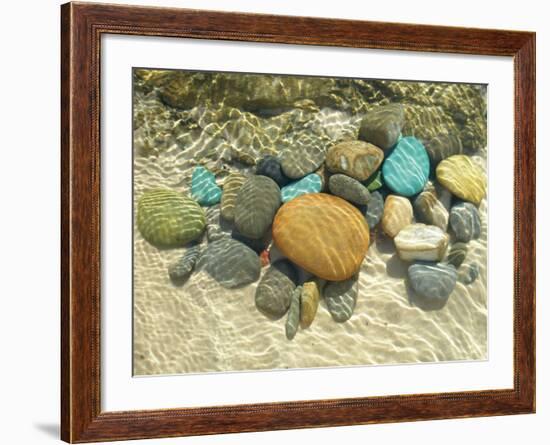 Beach Stones-Mark Goodall-Framed Art Print