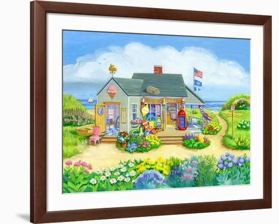 Beach Store-Geraldine Aikman-Framed Giclee Print