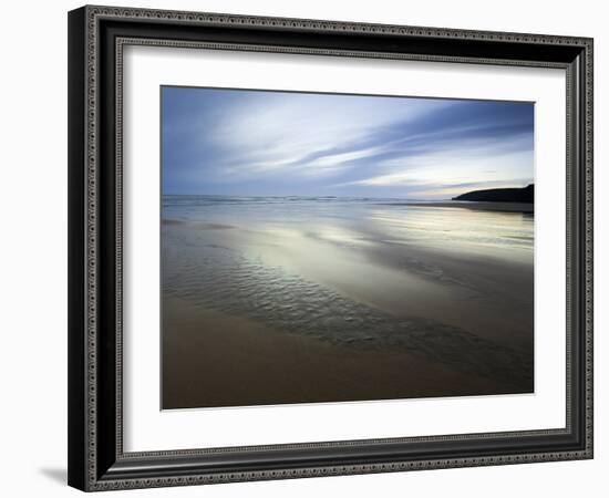 Beach Streams Leading to the Sea on Sandymouth Bay, Cornwall, England, United Kingdom, Europe-Ian Egner-Framed Photographic Print