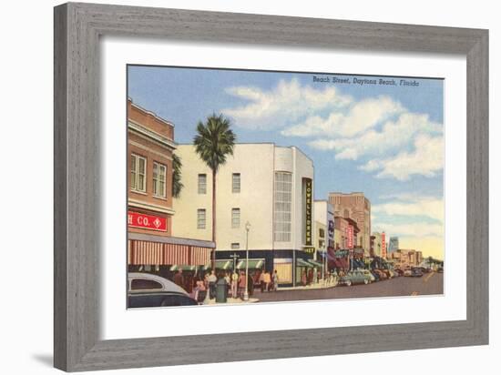 Beach Street, Daytona Beach, Florida-null-Framed Art Print