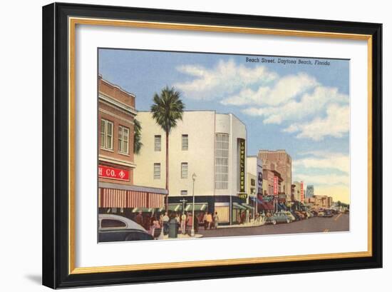 Beach Street, Daytona Beach, Florida-null-Framed Art Print