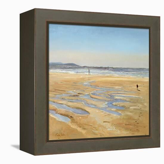 Beach Strollers-Timothy Easton-Framed Premier Image Canvas