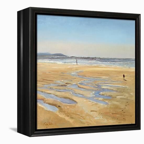 Beach Strollers-Timothy Easton-Framed Premier Image Canvas