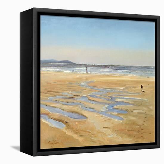 Beach Strollers-Timothy Easton-Framed Premier Image Canvas