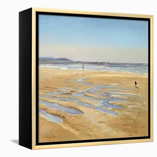 Beach Strollers-Timothy Easton-Framed Premier Image Canvas