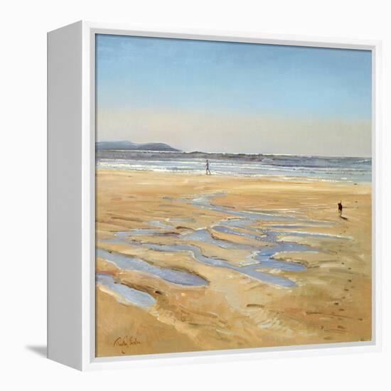 Beach Strollers-Timothy Easton-Framed Premier Image Canvas