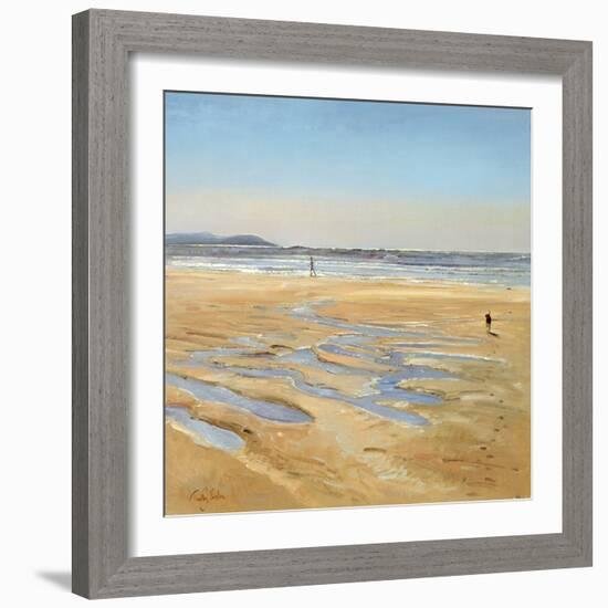 Beach Strollers-Timothy Easton-Framed Giclee Print