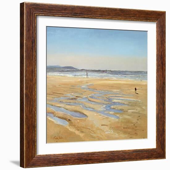 Beach Strollers-Timothy Easton-Framed Giclee Print