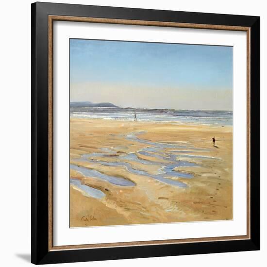 Beach Strollers-Timothy Easton-Framed Giclee Print