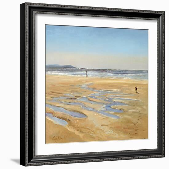 Beach Strollers-Timothy Easton-Framed Giclee Print