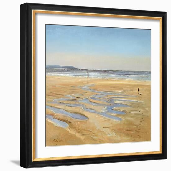 Beach Strollers-Timothy Easton-Framed Giclee Print