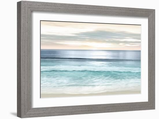 Beach Sunrise Pastels, 2024-Alex Hanson-Framed Art Print