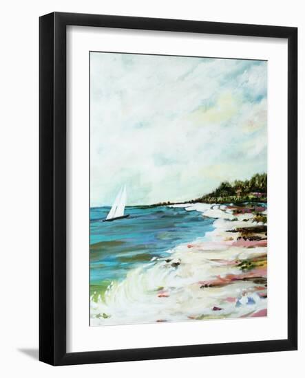 Beach Surf I-Karen Fields-Framed Art Print