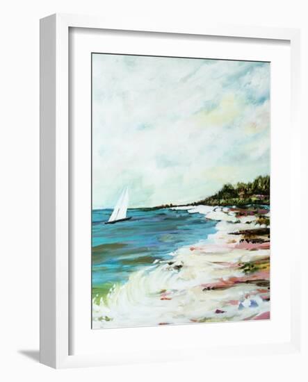 Beach Surf I-Karen Fields-Framed Art Print