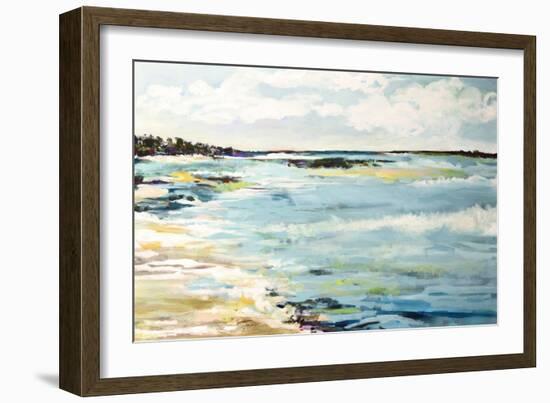 Beach Surf III-Karen Fields-Framed Art Print